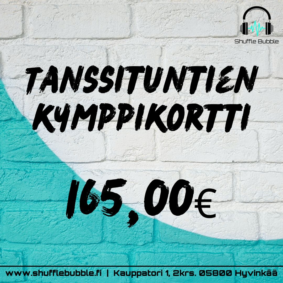 Tanssituntien kymppikortti 2025