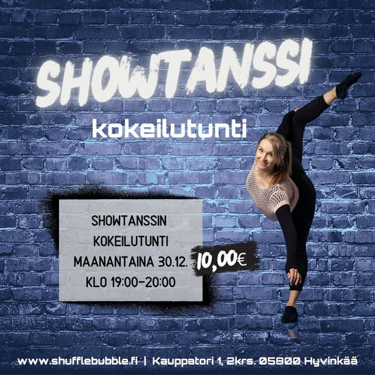 Showtanssi alkeet aikuisille