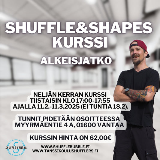 Shufflen alkeisjatko kurssi tiistaisin (4krt)