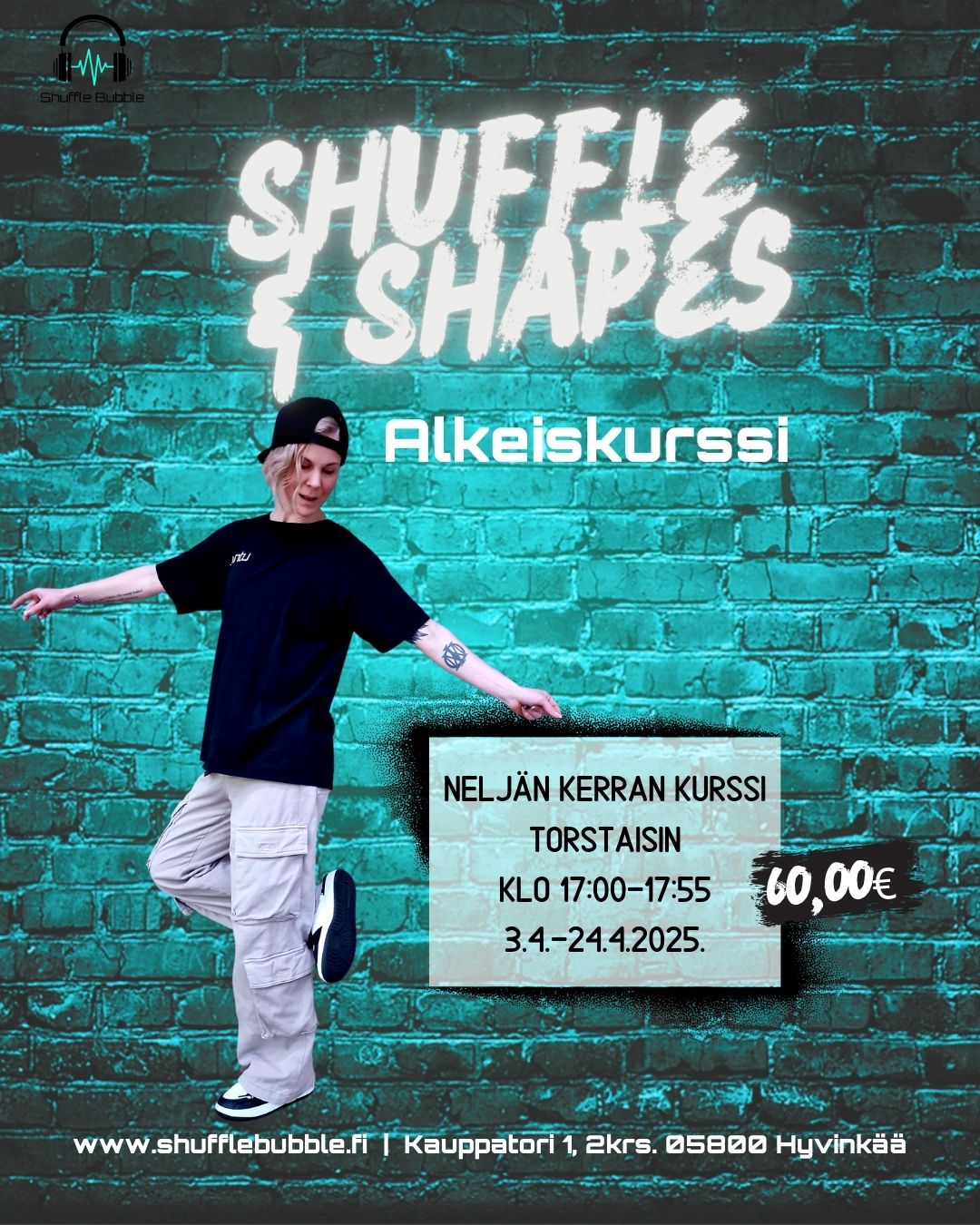 Shufflen alkeiskurssi Hyvinkäällä (4krt)