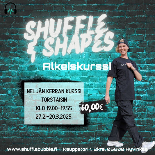 Shufflen alkeiskurssi Hyvinkäällä (4krt)